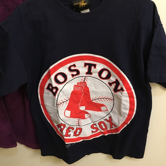 Boston Red Socks Blue T-Shirt XL - Picture 1 of 2